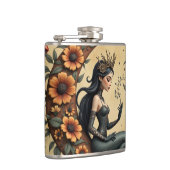 Sunflower Crescent Queen  Flachmann (Rechts)