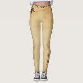 Sunflower Crescent Queen  Leggings (Vorderseite)