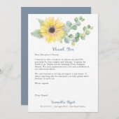 Sunflower Custom Vielen Dank Karten für Ihr Geschä (Vorne/Hinten)