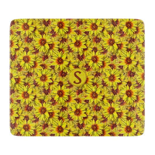Sunflower Cutting Board Schneidebrett (Vorderseite)