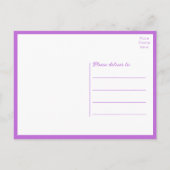 Sunflower Daisy Garden Floral Wedding Thank You Postkarte (Rückseite)