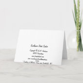 Sunflower Dark Center Karte (Rückseite)