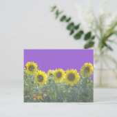 Sunflower DIY Postcard Postkarte (Stehend Vorderseite)