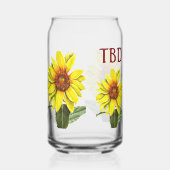 Sunflower Drinking Glass Dosenglas (Vorderseite)