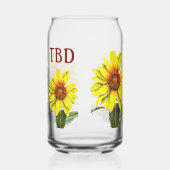 Sunflower Drinking Glass Dosenglas (Links)
