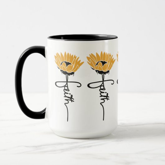 Sunflower Faith Mug Tasse (Links)