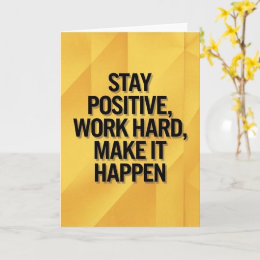 Sunflower Field "BELIEVE" Inspirational Hope Card Karte (Gelbe Blume)