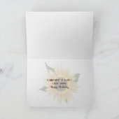 Sunflower Field Birthday Karte (Innenseite)