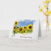Sunflower Field Birthday Karte (Gelbe Blume)