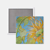 ''Sunflower Field'' by Bruce Tunis Magnet (Vorderseite/Rückseite)