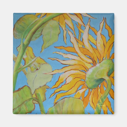 ''Sunflower Field'' by Bruce Tunis Magnet (Vorne)