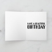 SUNFLOWER FIELD GEBURTSTAGS GREETING CARD KARTE (Innenseite)