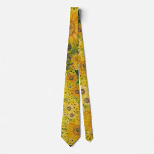 Sunflower fields Neck Tie Krawatte