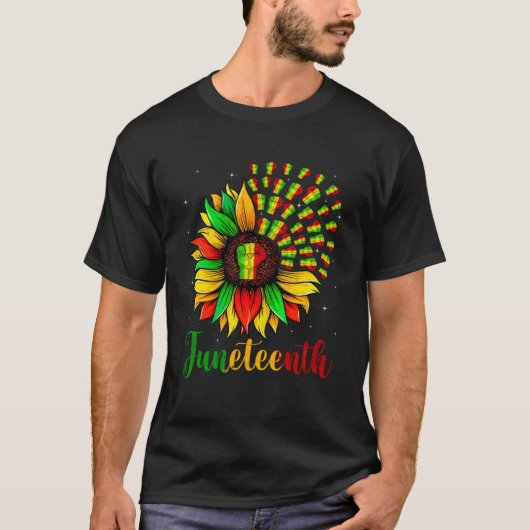 Sunflower Fist African American Pride Black Histor T-Shirt (Vorderseite)