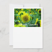 Sunflower:Flat Greeting Card Karte (Rückseite)