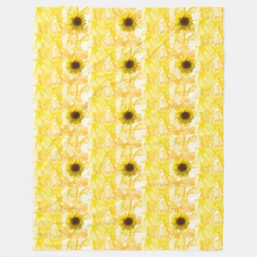 Sunflower Fleece Blanket (Vorderseite)