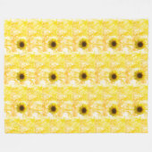 Sunflower Fleece Blanket (Vorderseite (Horizontal))