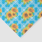 Sunflower Floral Frog Seidenpapier (Ausschnitt)