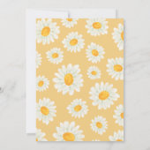 Sunflower Floral seamless pattern bridal shower Einladung (Rückseite)