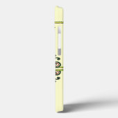 Sunflower Folk Pattern and your name Case-Mate iPhone Hülle (Rückseite / Links)