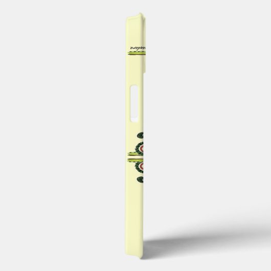 Sunflower Folk Pattern and your name Case-Mate iPhone Hülle (Rückseite / Rechts)