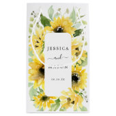 Sunflower Garden Hotel Wedding Geschenktasche Kleine Geschenktüte (Rückseite)