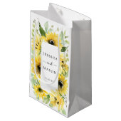 Sunflower Garden Hotel Wedding Geschenktasche Kleine Geschenktüte (Vorderseite Schrägansicht)