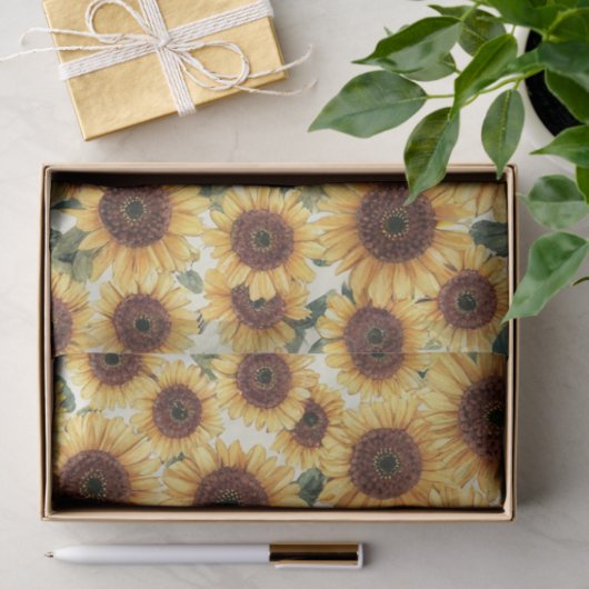 Sunflower Garden In Full Bloom Seidenpapier (Geschenk)