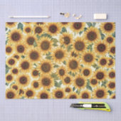 Sunflower Garden In Full Bloom Seidenpapier (Handwerk)