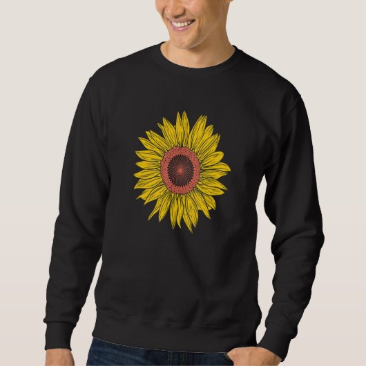 Sunflower Garden Plant Nature Sun Sweatshirt (Vorderseite)