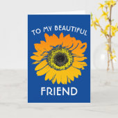 SUNFLOWER GEBURTSTAG FREUNDLICHE KARTE (Gelbe Blume)