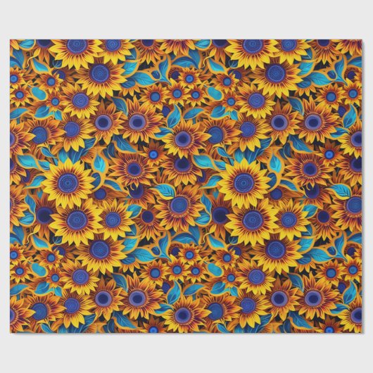 Sunflower geschenkpapier (Flach)