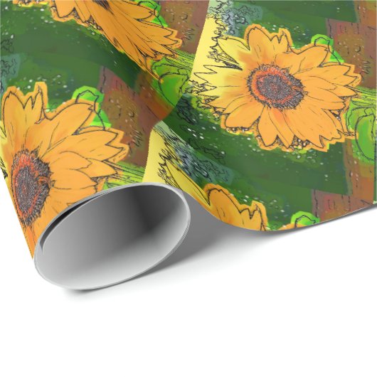 SUNFLOWER GESCHENKPAPIER (Rolleneckpunkt)