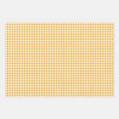 Sunflower Gingham Wrapping Paper Set Geschenkpapier Set (Vorderseite 2)