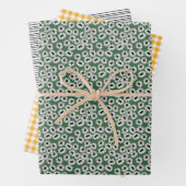 Sunflower Gingham Wrapping Paper Set Geschenkpapier Set (Beispiel)