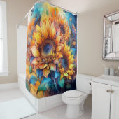 Sunflower Glory Duschvorhang (Beispiel)