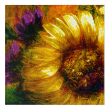 "Sunflower Glow" 12 x 12 Acrylic 