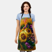 "Sunflower Glow" Apron Schürze (Getragen)