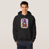 Sunflower Gnome Paint Background Hoodie (Vorne ganz)