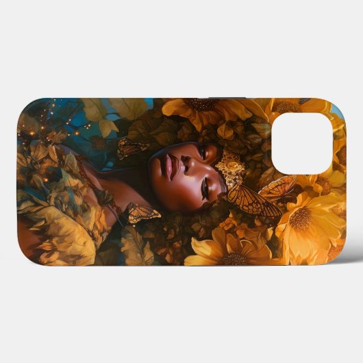 Sunflower Goddess Fantasy Art Case-Mate iPhone Hülle (Rückseite (Horizontal))