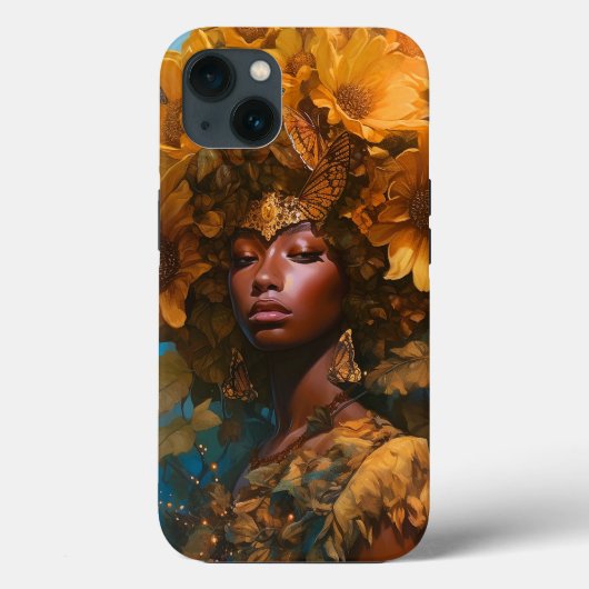 Sunflower Goddess Fantasy Art Case-Mate iPhone Hülle (Rückseite)