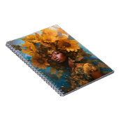 Sunflower Goddess Fantasy Art Notizblock (Rechte Seite)