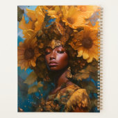 Sunflower Goddess Fantasy Art Planer (Rückseite)