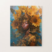 Sunflower Goddess Fantasy Art Puzzle (Vertikal)