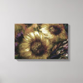 "Sunflower Gold" [design 2] 18" x 12"  Leinwanddruck (Vorderseite)