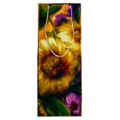"Sunflower Gold" Geschenktüte Für Weinflaschen (Rückseite)