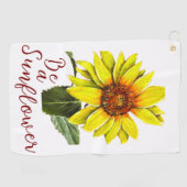 Sunflower Golf Towel Golfhandtuch (Horizontal)