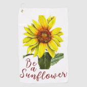 Sunflower Golf Towel Golfhandtuch (Vorderseite)
