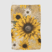Sunflower Golfhandtuch (Vorderseite)