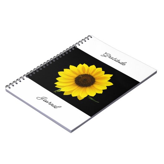 Sunflower Gratitude Journal Notizblock (Linke Seite)